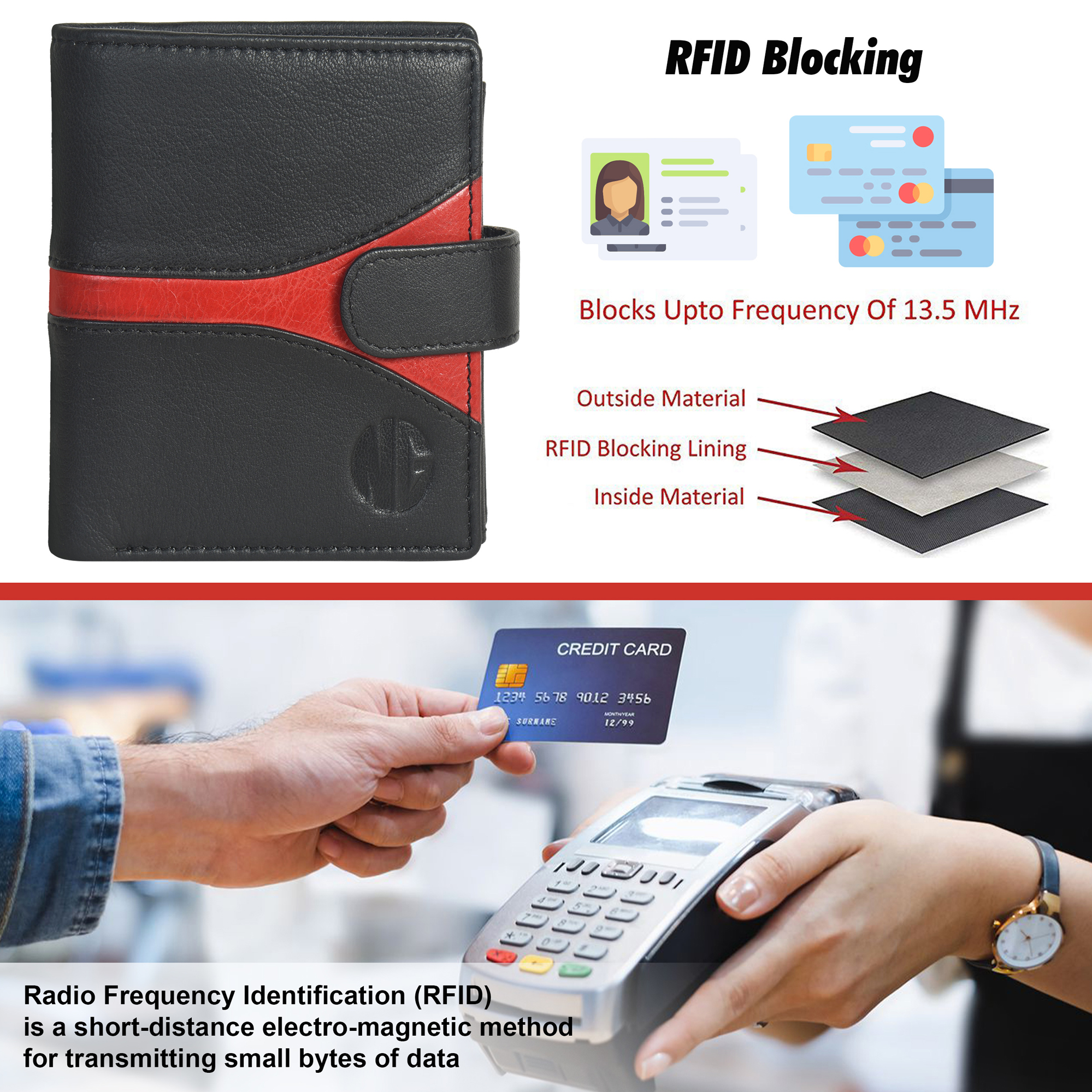 Black Red Wallet – Nabuat Goods
